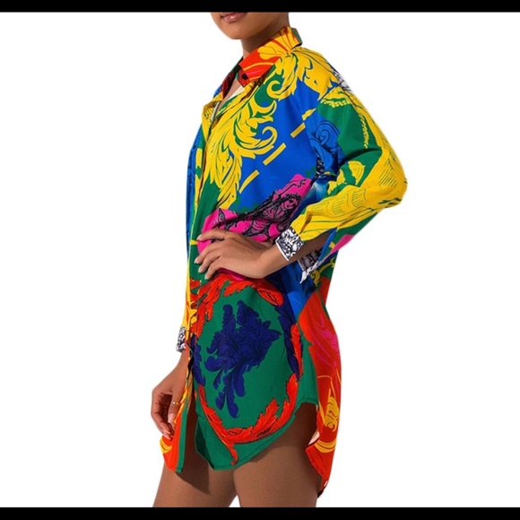 Loose printed Dress - Picture 2 of 2